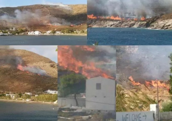 Φωτιά στη Κύθνο: Έκαψε έκταση 1000 στρεμμάτων