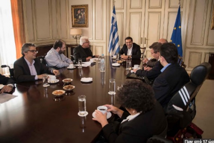Συνάντηση του Πρωθυπουργού με τον Πανελλήνιο Σύλλογο Παραπληγικών