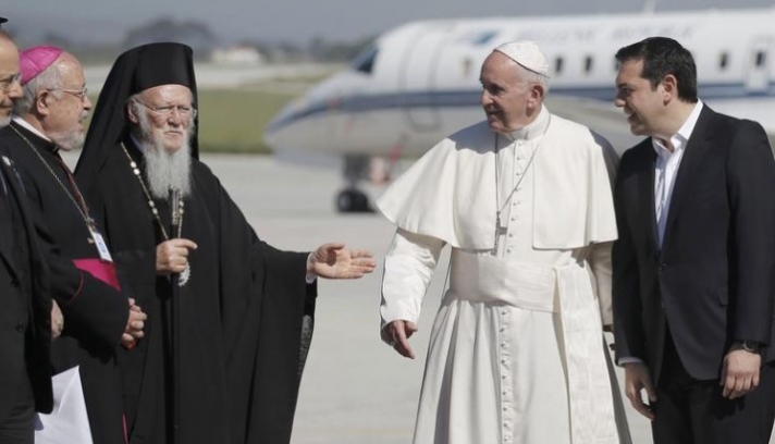 Ο Πάπας και ο Πατριάρχης με μήνυμα ανθρωπιάς στη Λέσβο