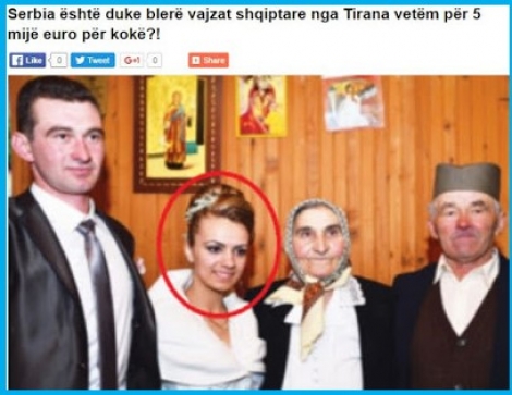 «Οι Σέρβοι αγοράζουν Αλβανίδες νύφες με €5.500»